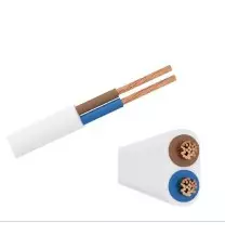 Cavo elettrico piatto multipolare flessibile 2x0,75mmq Bianco