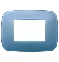 Placca Vimar Arke' Round 3 moduli Reflex Oltremare 19683.64