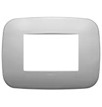 Placca Vimar Arke' Round 3 moduli Nichel Matt 19683.30