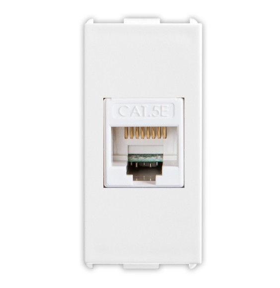 Presa di rete RJ45 Cat.5E non schermato Pixia Bianca Master 11218