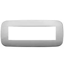 Placca Vimar Arke' Round 7 moduli  Cromo 19687.28