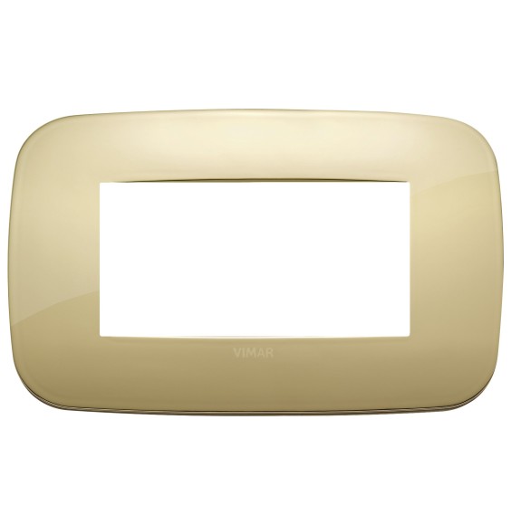 Placca Vimar Arke' Round 4 moduli Oro 19684.27