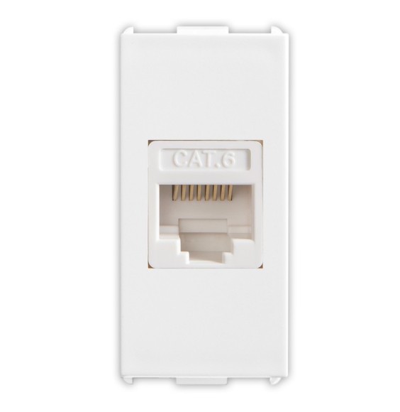 Presa di rete  RJ45 Cat.6 non schermato Pixia Bianca Master 11220
