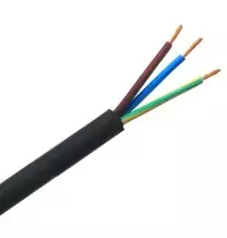 Cavo con guaina in Neoprene nero 3G1,5 mmq con giallo verde