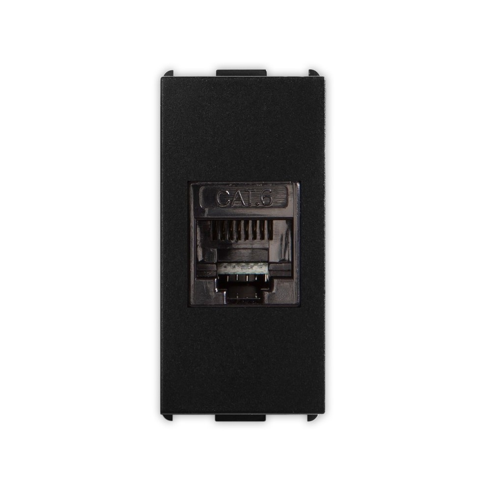 Presa di rete RJ45 Cat.6 non schermata Pixia Nera Master 14220