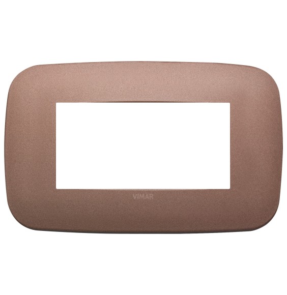 Placca Vimar Arke' Round 4 moduli Bronzo Matt 19684.24