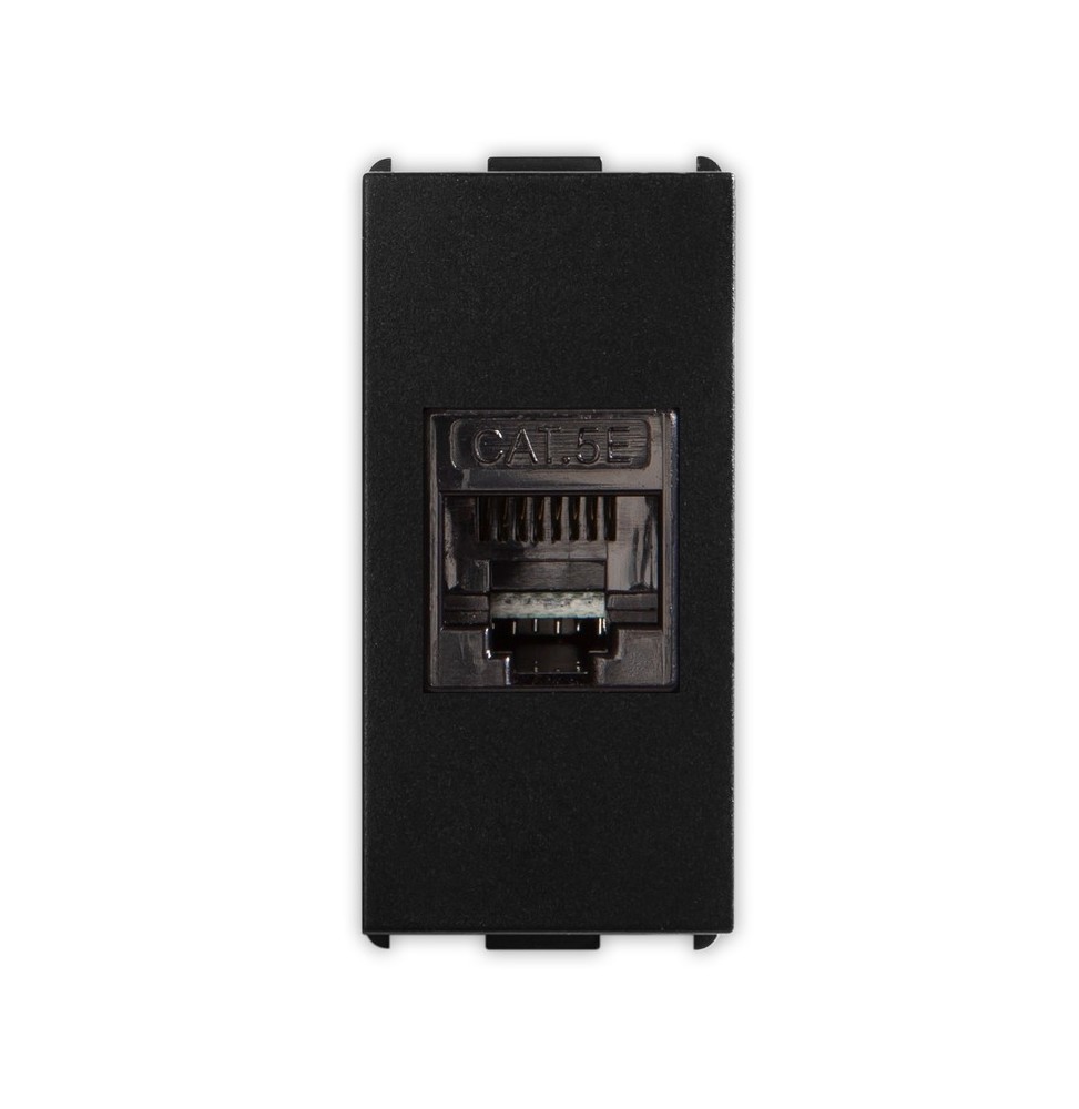 Presa di rete RJ45 Cat.5E non schermata Pixia Nera Master 14218