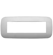 Placca Vimar Arke' Round 7 moduli Argento Matt 19687.23