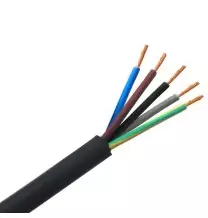 Cavo con guaina in Neoprene nero 5G4 mmq con giallo verde