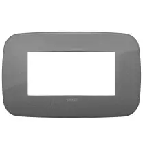 Placca Vimar Arke' Round 4 moduli Ardesia 19684.22