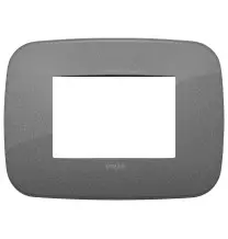 Placca Vimar Arke' Round 3 moduli Ardesia 19683.22