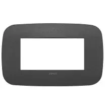 Placca Vimar Arke' Round 4 moduli Grafite Matt 19684.21