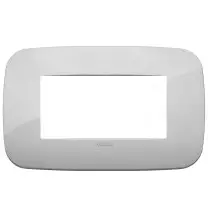 Placca Vimar Arke' Round 4 moduli Silver 19684.89