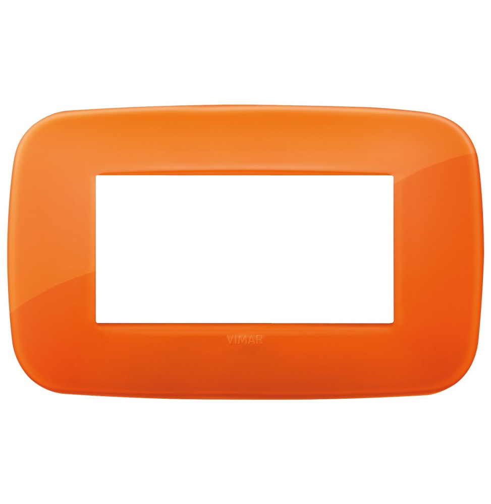 Placca Vimar Arke' Round 4 moduli Reflex Orange 19684.63