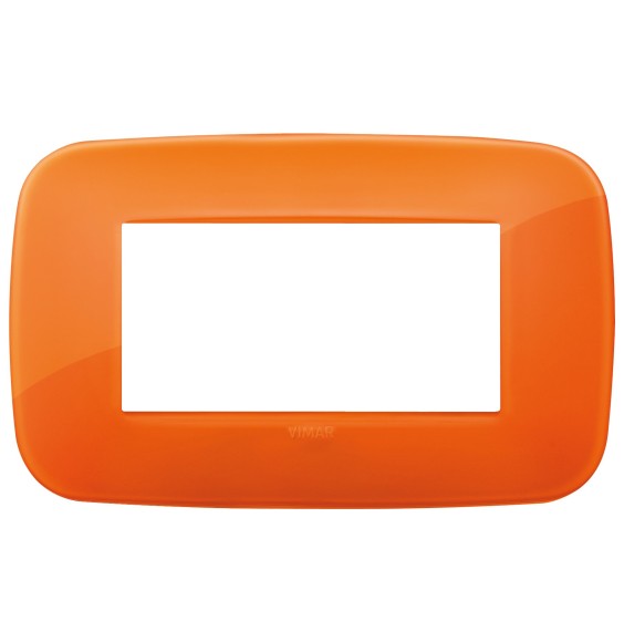 Placca Vimar Arke' Round 4 moduli Reflex Orange 19684.63