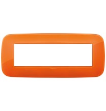 Placca Vimar Arke' Round 7 moduli Reflex Orange 19687.63