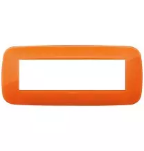 Placca Vimar Arke' Round 7 moduli Reflex Orange 19687.63