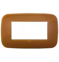 Placca Vimar Arke' Round 4 moduli Reflex Caramel 19684.62