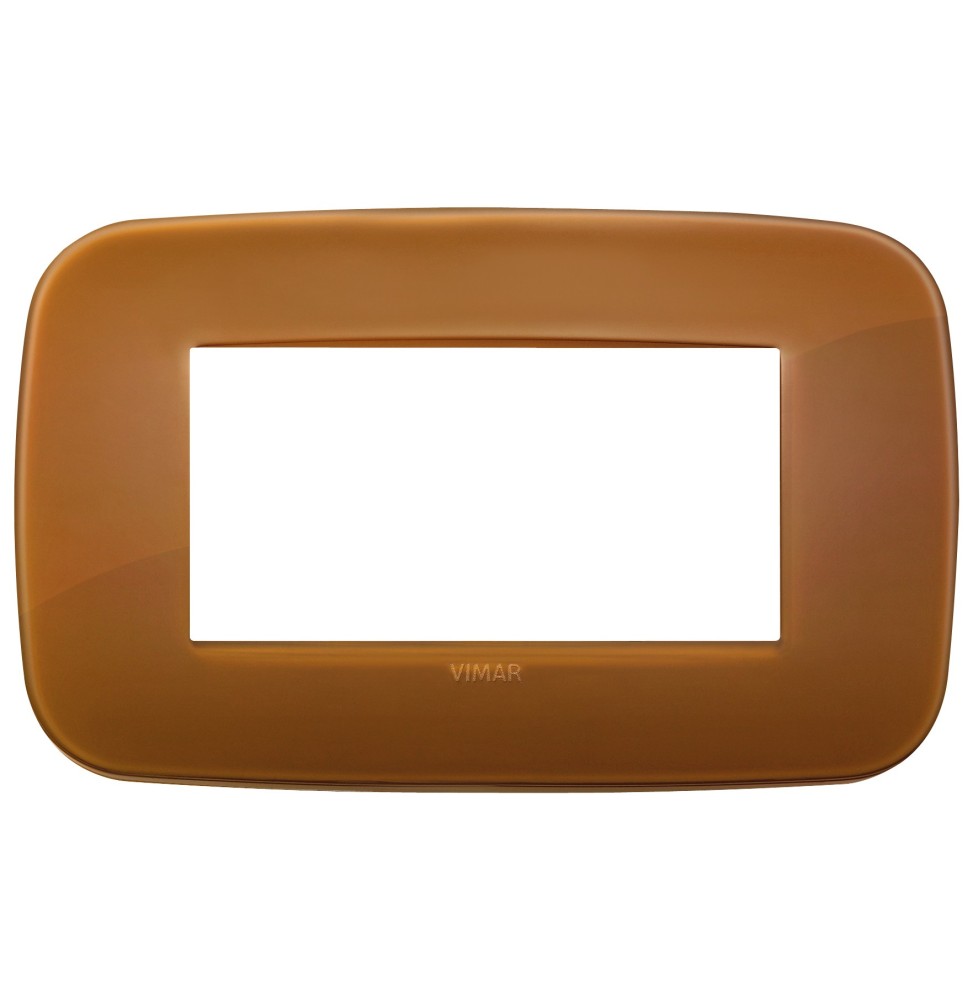 Placca Vimar Arke' Round 4 moduli Reflex Caramel 19684.62