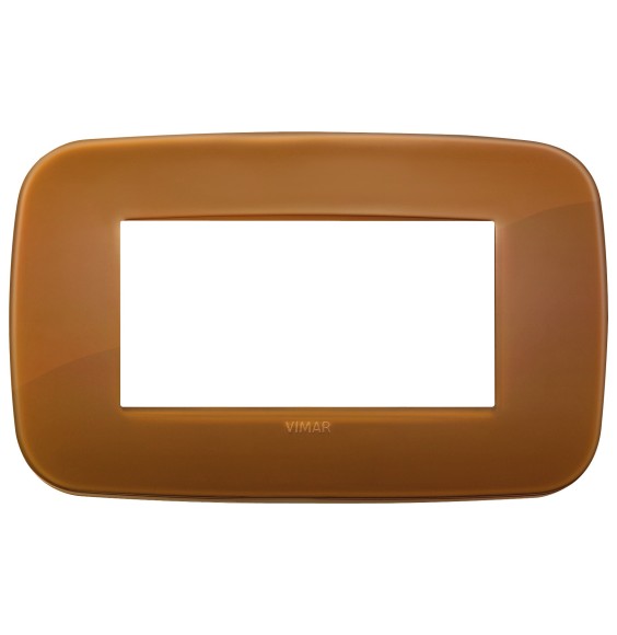 Placca Vimar Arke' Round 4 moduli Reflex Caramel 19684.62