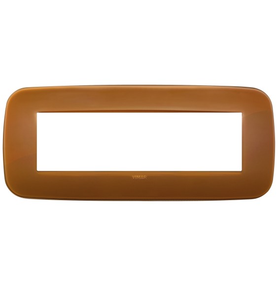 Placca Vimar Arke' Round 7 moduli Reflex Caramel 19687.62