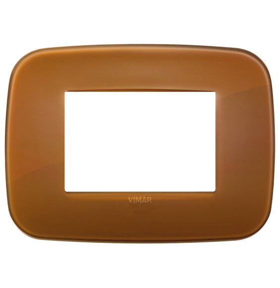 Placca Vimar Arke' Round 3 moduli Reflex Caramel 19683.62