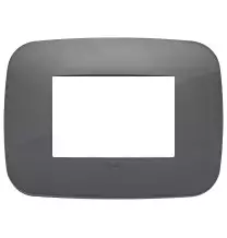 Placca Vimar Arke' Round 3 moduli Grigio 19683.82