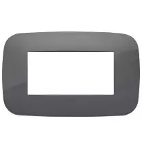 Placca Vimar Arke' Round 4 moduli Grigio 19684.82