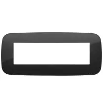 Placca Vimar Arke' Round 7 moduli Nera 19687.81