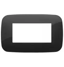 Placca Vimar Arke' Round 4 moduli Nera 19684.81