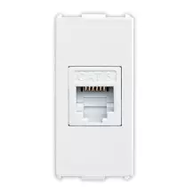 Presa telefonica RJ12 1 plug 6-6 serie Pixia Bianca Master 11216