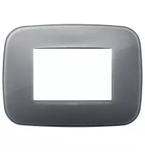 Placca Vimar Arke' Round 3 moduli Reflex Grigio Fume' 19683.61