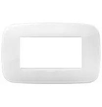 Placca Vimar Arke' Round 4 moduli Reflex Ghiaccio 19684.66