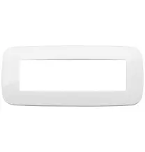 Placca Vimar Arke' Round 7 moduli Bianca 19687.84