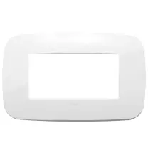 Placca Vimar Arke' Round 4 moduli Bianca 19684.84