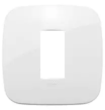 Placca Vimar Arke' Round 1 modulo Bianca 19671.85