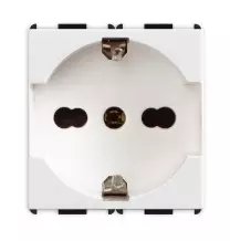 Presa Schuko Trivalente 2P+T 16A P40 serie Pixia Bianca Master 11170