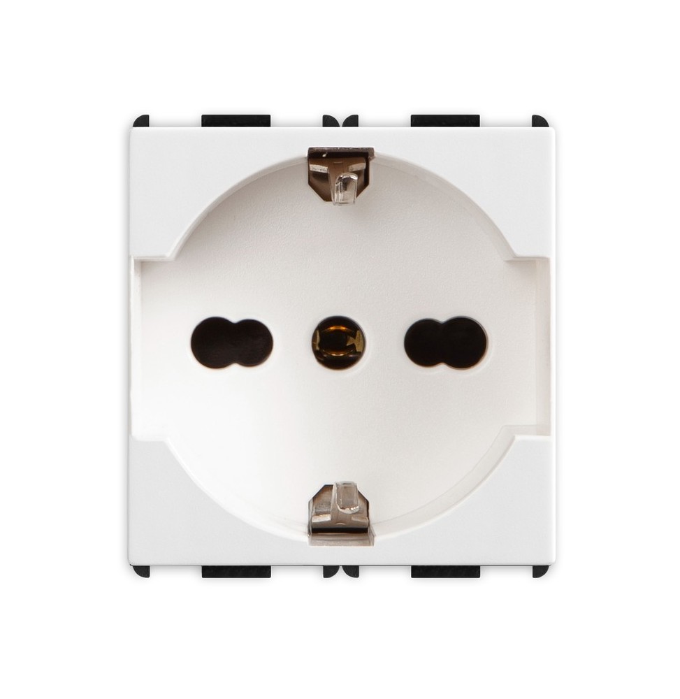 Presa Schuko Trivalente 2P+T 16A P40 serie Pixia Bianca Master 11170