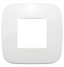 Placca Vimar Arke' Round 2 moduli Bianca 19672.85