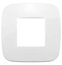 Placca Vimar Arke' Round 2 moduli Bianca 19672.85