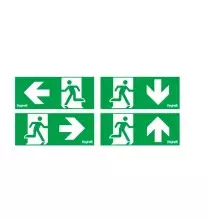 Adesivi per lampade di emergenza  Freccia Giu' Beghelli 11595