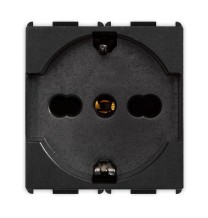 Presa Schuko Trivalente 2P+T 16A P40 serie Pixia Nera Master 14170
