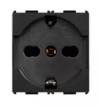 Presa Schuko Trivalente 2P+T 16A P40 serie Pixia Nera Master 14170
