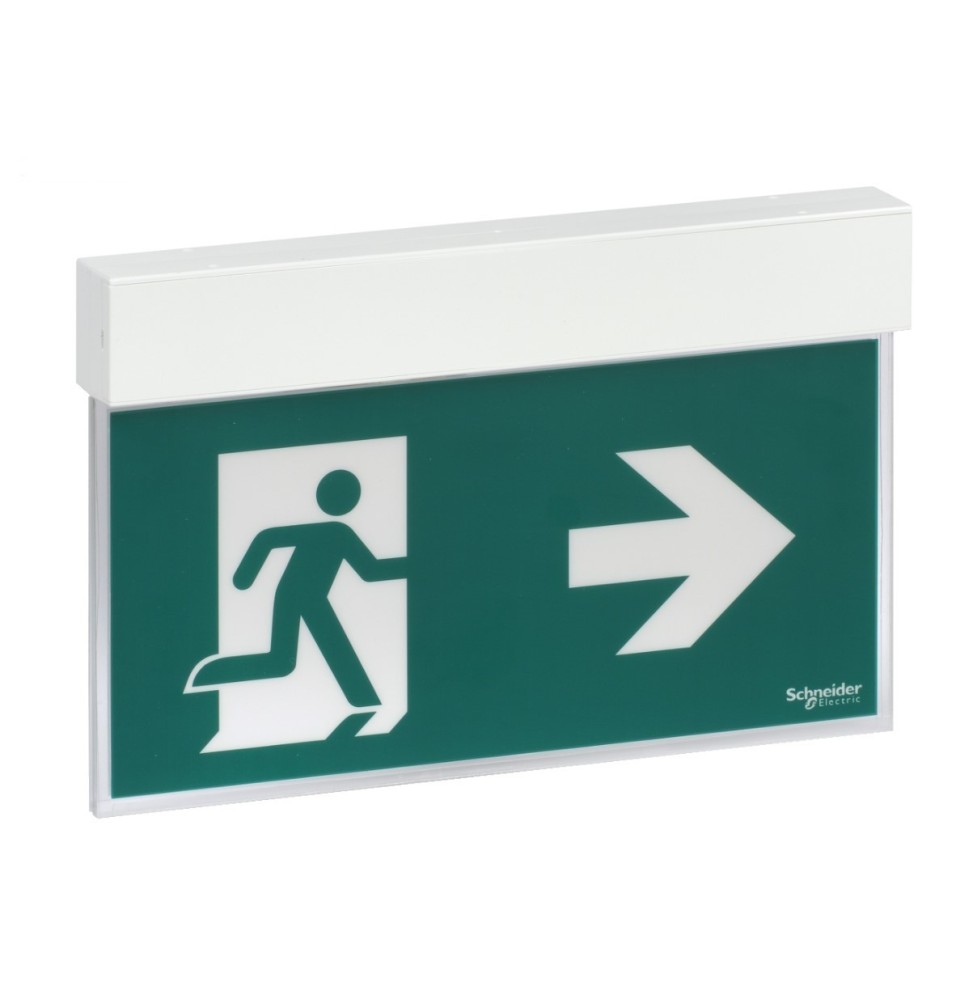 Lampada d'emergenza a Bandiera SA/SE Led Exiway Schneider OVA38250