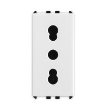 Presa bipasso 2P+T 16A P17/11 1 modulo Pixia Bianca Master 11159