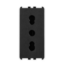 Presa bipasso 2P+T 16A 1 modulo Pixia Nera Master 14159