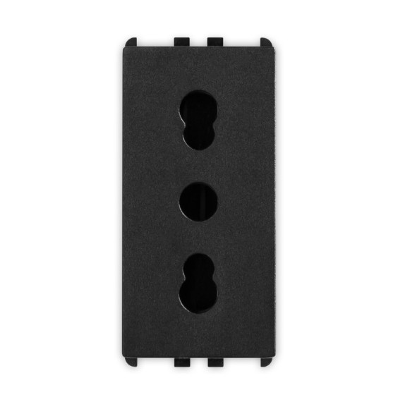 Presa bipasso 2P+T 16A 1 modulo Pixia Nera Master 14159
