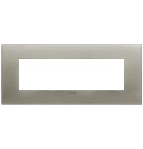 Placca Vimar Arke' Fit 7 moduli Acciaio Spazzolato 19957.08
