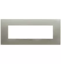 Placca Vimar Arke' Fit 7 moduli Acciaio Spazzolato 19957.08