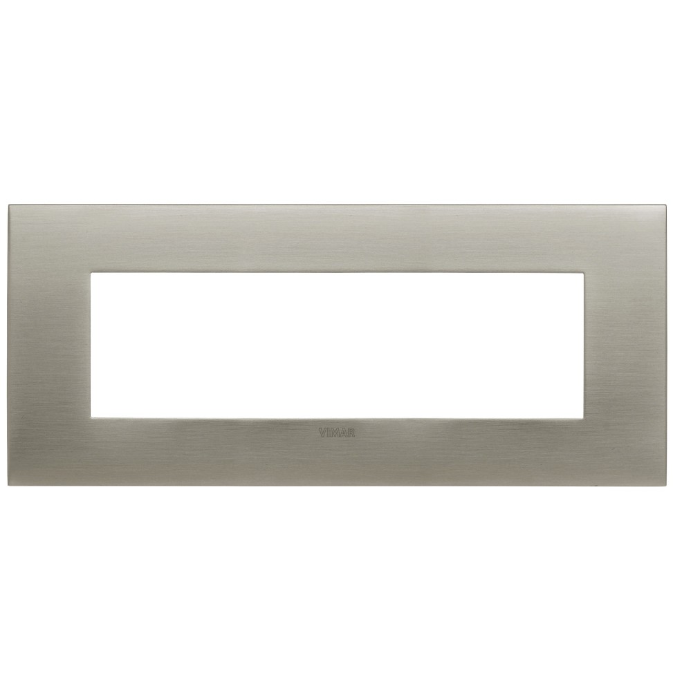 Placca Vimar Arke' Fit 7 moduli Acciaio Spazzolato 19957.08